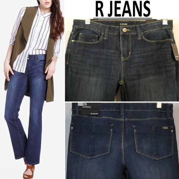 NWT🆕️ R JEANS Straight Leg Denim Pants Jeans - Picture 1 of 16